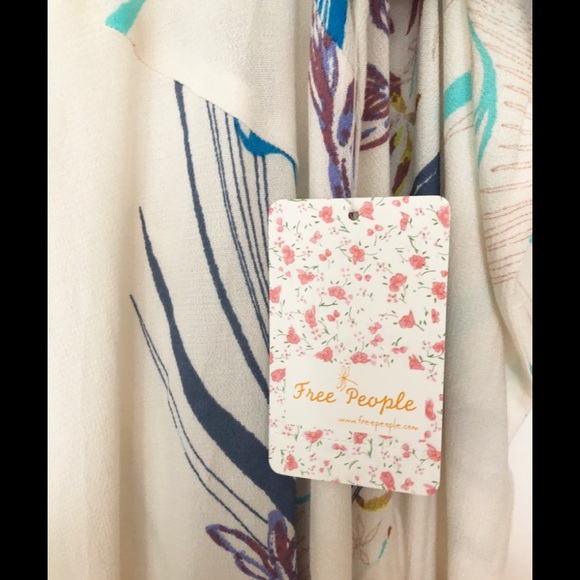 NWT Free People Cold Shoulder Flowy Dress - Picture 5 of 5